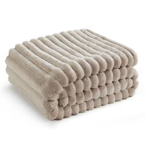 lot 2016 image: Bedsure Throw Blanket for Couch - Super Soft Cozy Blankets for Women, Cute Small Fleece Blanket for Girls, Linen, 50x60 Inches