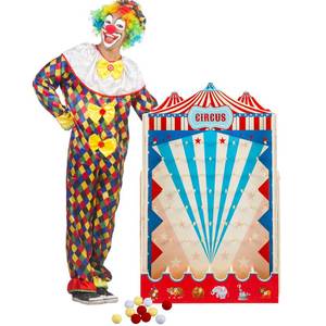 lot 2029 image: Fulmoon Disk Drop Game with 8 Disks Fun Carnival Game Circus Theme Party Game Wood Family Board Game for Carnival Party Decorations Birthday Party Supplies Activities(15.7 x 10 Inch)