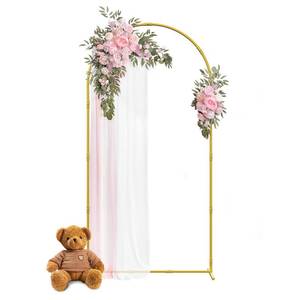 lot 2032 image: EMART 6.6ft Arch Backdrop Stand, Wedding Metal Arch Backdrop Stand for Party, Birthday, Baby Shower, Garden Floral Balloon Decoration