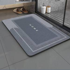 lot 2043 image: HERA BEAUTY Super Absorbent Bath Mat, Quick Dry Bath Mat, Non Slip Rubber Bathroom Rugs, Easy to Clean Machine Washable Thin Bath Mats for Bathroom Quick Dry (Rectangular Blue, 23.6 L x 15.7 W)