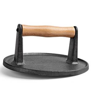lot 2091 image: SHINESTAR Burger Press, 7 Cast Iron Smash Burger Press for Blackstone Griddle, Ideal for Patty, Burger, Bacon, Pre-Seasoned, Indoor and Outdoor Cooking, Round