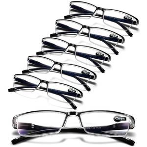 lot 2148 image: Gaoye 6 Pack Reading Glasses Men, Blue Light Blocking Readers, Mens Prescription glasses, 1.75