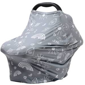lot 2151 image: Carseat Canopy Breastfeeding Cover - Multi Use Infant Stroller Cover, Car Seat Covers for Babies, Baby Shower Gifts for Boys and Girls (Creativity)