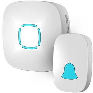lot 2167 image: Doorbell, Lovin Product Waterproof Wireless Doorbell Chime Kit with 36 Chimes, Adjustable Volume 1000feet Operating, with Sound LED Flash Door Bell for Home (1 Receiver x 1 Push Button)