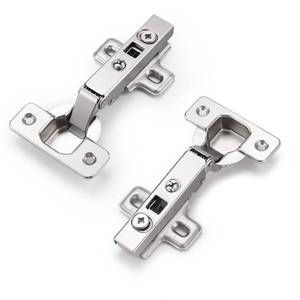 lot 2209 image: Probrico Clip On Full Overlay Frameless Furniture Cabinet Door Concealed Hinges, 1 Pair(2 Pieces)