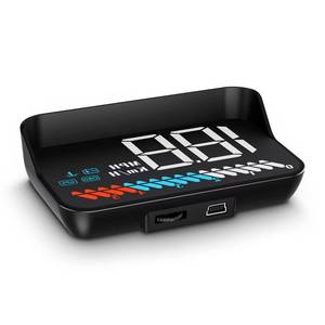 lot 2213 image: wiiyii Car HUD Head Up Display M7, OBDGPS Smart Gauge, Driving Speed, Engine RPM, Voltage, Water Temperature, Etc.., Works Great for All Cars