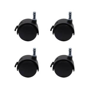 lot 2230 image: Coshar 4Pcs 2 Inch Swivel Casters Wheels Stem Casters with Locking Brakes Quiet Casters Wheels for Shipping Carts Furniture Chairs Shelves (M820)