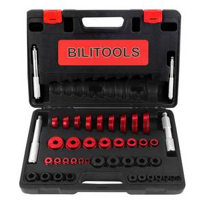 lot 2284 image: BILITOOLS Bearing Press Kit, 43 Piece Bearing Race and Seal Driver Set, Seal Driver Installer Set for Bearing Installation