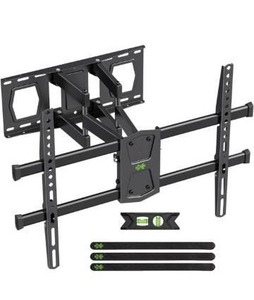 lot 2286 image: USX MOUNT Full Motion Wall Mount for 37-90 TVs, Swivel and Tilt Bracket with Articulating 6 Arms, Max VESA 600x400mm, 120 lbs, 16 Wood Studs with Drilling Template