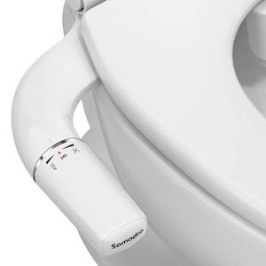 lot 2307 image: SAMODRA Ultra-Slim Bidet Attachment for Toilet - Dual Nozzle (Frontal & Rear Wash) Hygienic Bidets for Existing Toilets - Adjustable Water Pressure Fresh Water Toilet Bidet - Easy to Install