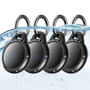 lot 2345 image: Waterproof Case for Airtag, 4 Pack Air tag Keychain Holder Compatible with Apple AirTags, Ultra Durable Anti-Scratches Protective Case with KeyringStrap for Luggage, Backpack, Dog Collar, Black