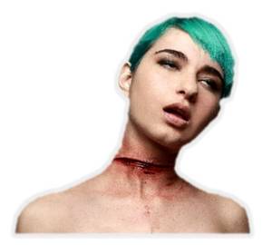 lot 2350 image: Ghoulish Productions Appliance - Slit Throat Halloween Party Adult Costume Latex Mask