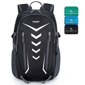 lot 2357 image: TOURIT Hiking Backpack 40L Lightweight Hiking Daypack Foldable Waterproof Camping Backpack for Women Men Travel Outdoor Black