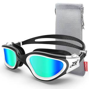 lot 2358 image: ZIONOR Swim Goggles, Upgraded G1 Polarized Swimming Goggles UV Protection Anti-fog Adjustable Strap for Men Women Adult Indoor or Outdoor (Polarized Mirror Gold Lens)