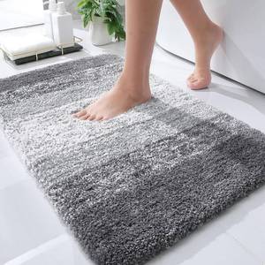 lot 2366 image: OLANLY Bathroom Rugs Mat 30x20, Extra Soft and Absorbent Microfiber Bath Rugs, Non-Slip Plush Shaggy Bath Carpet, Machine Wash Dry, Bath Mat for Bathroom Floor, Tub and Shower, Grey