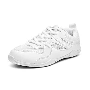 lot 2388 image: BREXLI White Cheer Shoes for Women Breathable Cheerleading Shoes Lightweight Athletic Tennis Walking Cheer Sneakers Girl Cheer Shoes 7