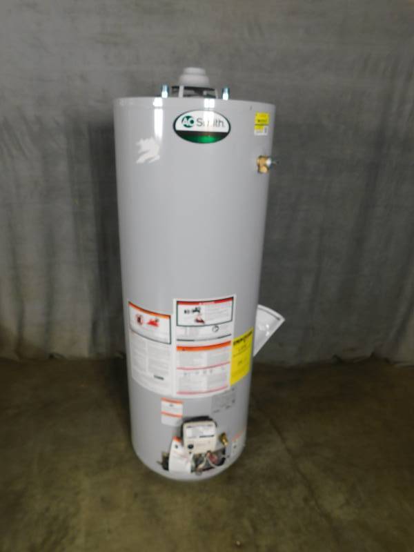How much is a 50 gallon ao smith water heater Ao Smith 50 Gallon Proline Residential Gas Water Heater Huge Undelivered Freight Auction Solar Panels Gazebo Water Heaters Outdoor Furniture And More Equip Bid