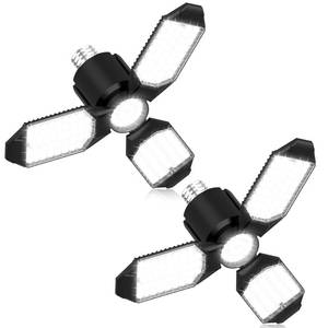 lot 18517 image: toberich LED Garage Light Bulbs 2 Pack, Total 16000LM Shop Lights with 31 Deformable Panels, 6500K Ceiling Light for Garage, Work Bench, Basement, Attic