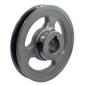 lot 18544 image: Saelno AK51-1 V Belt Pulley 1 inch Bore 4.95 OD,Mechanical Pulleys Cast Iron for A AX 3L 4L V-Belts,AK511 Pulley