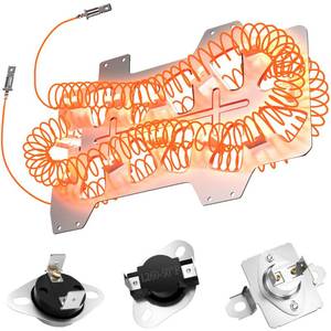 lot 18556 image: Dryer Heating Element DC47-00019A for Samsung Dv45h7000ewa2 Dv40j3000ewa2 Dv42h5000ewa3 Dve50m7450wa3 Dv48h7400ewa2 Dryer Heater Element, DC96-00887A & DC47-00016A Fuse, DC47-00018A Thermostat