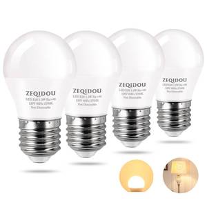 lot 18558 image: ZEQIDOU Low Watt LED Light Bulbs 1.5W Equivalent 10W 15W 20W Light Bulb, A15 LED 15 Watt Light Bulbs Soft White 2700K Low wattage 120v E26 Standard Base Small Light Bulb(4 Pack)