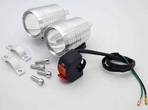lot 18561 image: 2PCS U2 30W LED Spotlight Headlight, NAKAO Motorcycle DrivingFog Lights, U2 LED Fog Light Waterproof Universal Motorcycle Headlight Electric Bike Work Driving Headlamp Spot Lamp  1PCS ONOff Switch