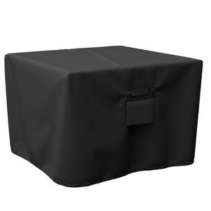 lot 20643 image: SHINESTAR Square Fire Pit Cover, Fits for 28-32 Inch Fire Pit Table, Waterproof and Windproof, 32 x 32 x 24 Inches, Black