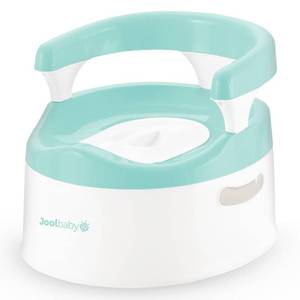 lot 20663 image: Jool Baby Potty Chair for Toddler Toilet Training - Splash Guard & Back Support (Aqua)