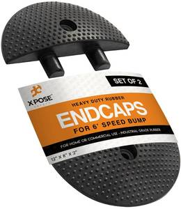 lot 20664 image: Speed Bump - Rubber Speed Hump Modular Interlocking Design - by Xpose Safety (Endcap)
