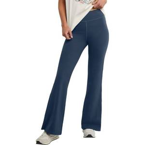 lot 20685 image: Hanes Comfortblend Womens Originals Jersey Flare Leg, Bell Bottom Stretch Pants, 31, Trekking Grey