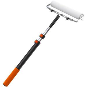 lot 20696 image: Buyplus 9 Foot High Reach Paint Roller with Lightweight Sturdy Aluminum 1-3FT Telescoping Extension Pole, Multi-Function Paint Roller Kit, House Paint Roller Brush for Walls, Ceiling, Decks, Doors