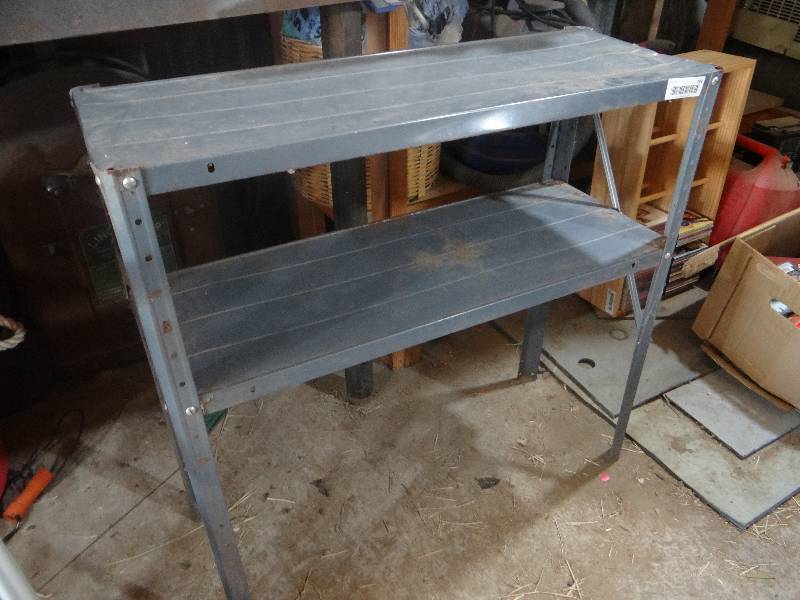 lot 794 image: Metal shelf. 30 x 11 x 30.