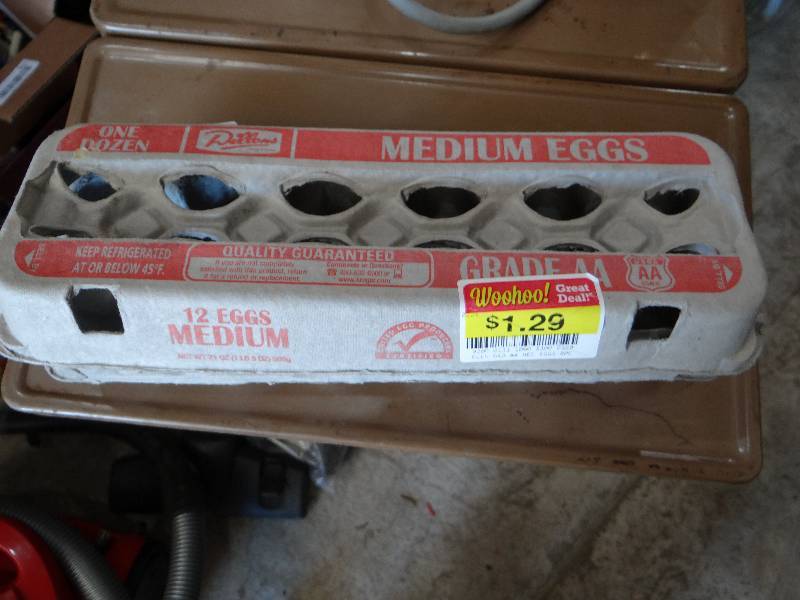 lot 945 image: 6 large bags of egg cartons.