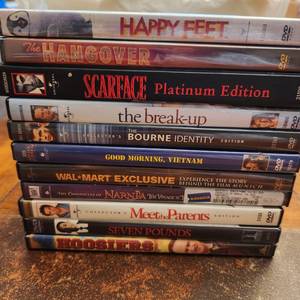 lot 173 image: 11 DVD movies all complete (one unopened)