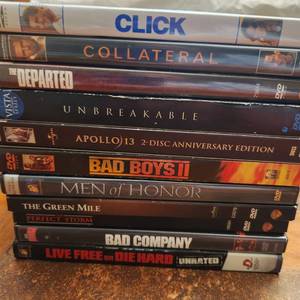 lot 174 image: 11 DVD movies all complete (one unopened)