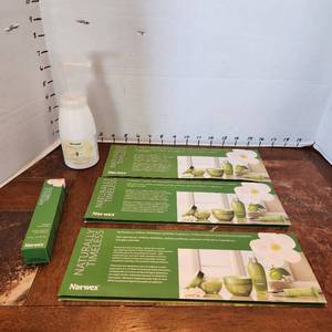 lot 203 image: Norwex foaming hand wash, Naturally Timeless eye cream and 3 sample pkts all new