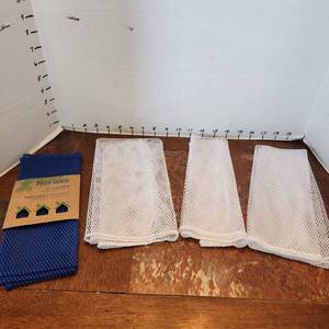 lot 210 image: Norwex 4 netted dish cloths all new