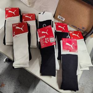 lot 276 image: 8 pkgs soccer socks size 3 adult new