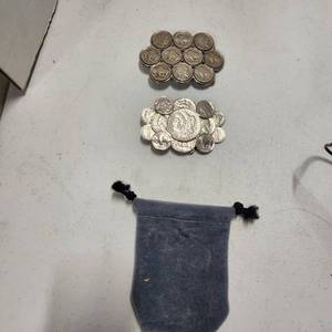 lot 416 image: Coin belt buckles