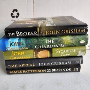 lot 429 image: John Grisham & James Patterson hardback books