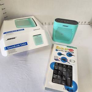 lot 634 image: Bose SoundLink Color Bluetooth speaker with Super numeric keypad