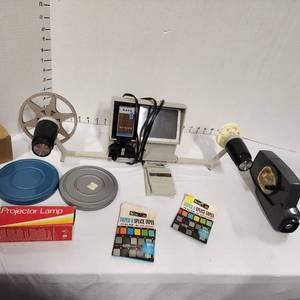 lot 652 image: Vintage BAIA Dual 8 editorviewer Instaview 120 with hand held viewer