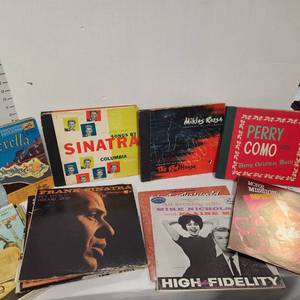 lot 655 image: Disneys story book album, Collections by Sinatra, Perry Como, Miklos Rozsa and assorted albums