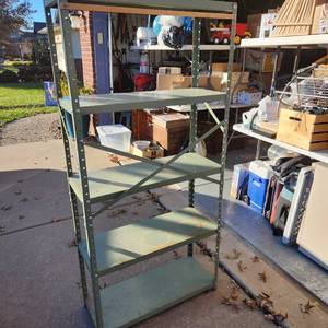 lot 701 image: Metal shelf 62 x x 29.5 x 12