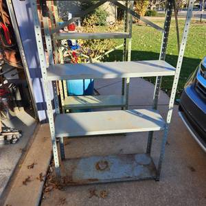 lot 702 image: Metal shelf 59 x 36 x 12