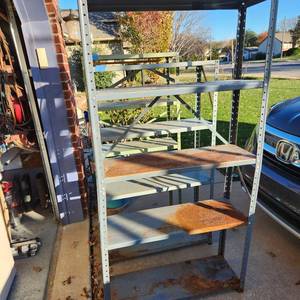 lot 703 image: Metal shelf 72 x 36 x 12