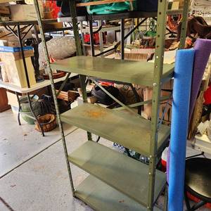 lot 705 image: Metal shelf 62 x 30 x 12