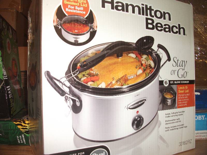 Best Buy: Hamilton Beach Stay or Go 6-Quart Slow Cooker White 33163TC