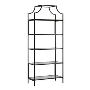 lot 17611 image: Sauder Harvey Park BookcaseBook Shelf, Black - Retail $129.03