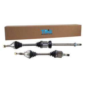 lot 17615 image: TRQ Front CV Axle Shaft Assembly Set Compatible with 2011-2014 Ford Explorer - Retail $183.36